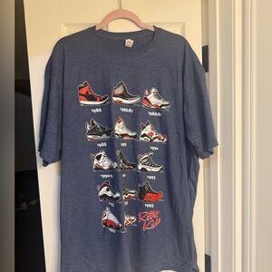 Retro kicks men’s t shirt size 2XL